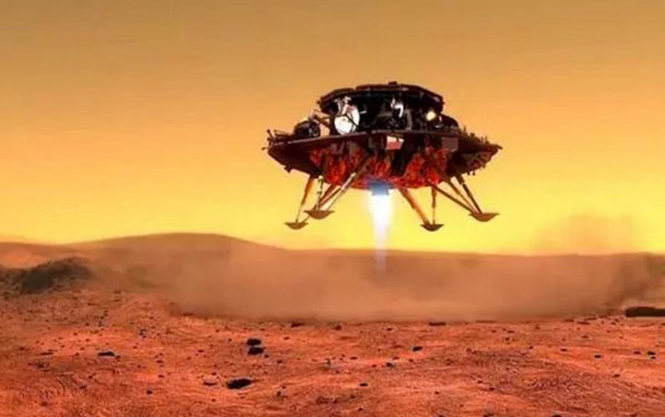 “天问一号”如何降落火星表面？