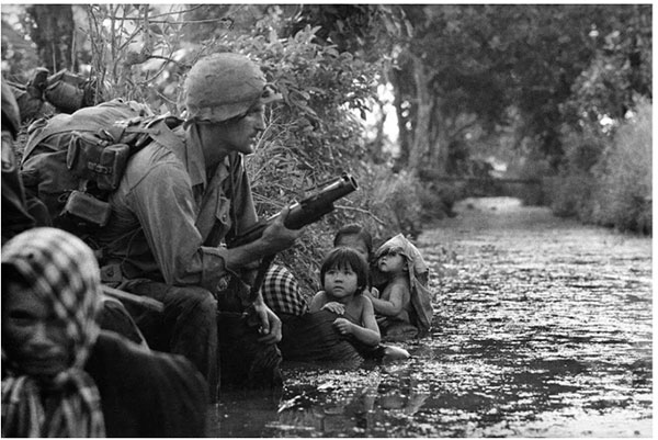 从此不敢妄动中国的邻国，越南战争自始至终未敢越过北纬17度线